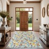 Washable Floral Area Rug with Non-Slip Backing, Stain-Resistant Low Pile Carpet, Farmhouse Style Mat for Living Room and Bedroom - 4 of 4