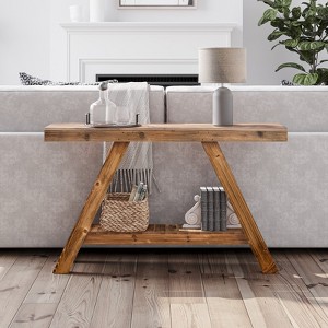 SMARTSTANDARD 46 in. x 10 in. x 28 in. Solid Wood Console Table - 1 of 4