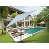 Sapphtopaz 9Ft Patio Umbrella Beach Umbrella Sun Shades with Crank and Push Button Tilt 6 Sturdy Ribs for Garden, Beach, Backyard - 3 of 4