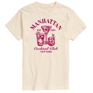 Men's - Instant Message - Manhattan Cocktail Club Short Sleeve Graphic T-Shirt - 1 of 4