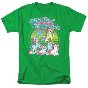 Men's My Little Pony Retro Chillin With My Ponies T-Shirt - 1 of 4