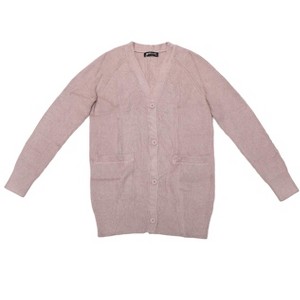 Allegra K Women Long Knit Button Down Open Front with Pockets Casual Spring Fall Winter Cardigan Sweater - 1 of 1