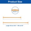 Unique Bargains Carbon Steel Adjustable No Drilling Expandable Shower Curtain Rod - 2 of 4