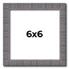 PosterPalooza | Square Textured Grey Picture Frame - UV Acrylic, Foam Board Backing, Hanging Hardware - 2 of 4
