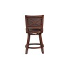 24" Broadmoor Swivel Counter Height Barstool with Back Cappuccino - Boraam - 2 of 4