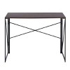 Homy Casa Harper Folding Desk with Wood Top and Metal Frame for Home Office & Small Spaces - 4 of 4