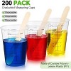 JDICTION 200 Pcs 8oz Clear Plastic Measuring Cups For Resin Epoxy Mixing, Reusable Disposable Cups For Cooking Baking - 4 of 4