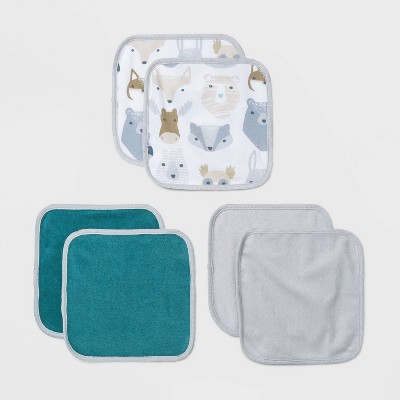 cloud island 6 pack lightweight washcloths