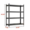 QingMoon 4-Layer Metal Storage Rack, Multifunctional Organization Shelves, with Adjustable Height Partition 1200 Lbs Capacity for Supermarket, Garage - 4 of 4