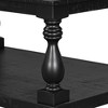 Vintage Coffee Table Featuring Artistic Vase Column Legs and Luxurious Pine Veneer for Timeless Charm,Suitable for Living Room, Study Room - 4 of 4