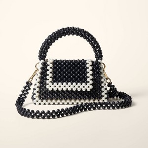 Colorblock Beaded Crossbody Bag - kate spade new york x Target Black/White - 1 of 4