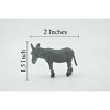 Collectible Wildlife Gifts | Donkey, Domesticated equine, Jackass, High Quality, Hand Painted, Rubber Animal, Model, Toy, Gift,  2"   CH710 BB174 - 3 of 4