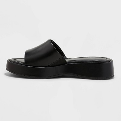 target black platform shoes