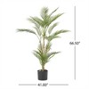 XINGHANZHENXUAN Artificial Palm Tree, Pre-Potted Faux Tropical Plant with Flexible Fronds, Lifelike Greenery - 4 of 4