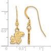 Black Bow Jewelry 14k Yellow Gold Plated Sterling Silver Kansas Jayhawks NCAA Dangle Earrings - 2 of 3