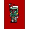 Men's Star Wars Boba Fett Santa Hat Cartoon T-Shirt - 2 of 4