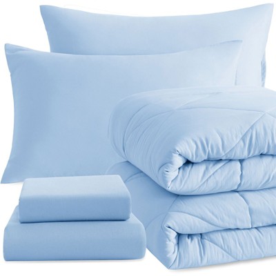 5 Piece Twin Bedding Set, All Season Super Soft Bed in a Bag - NTBAY