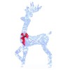 Costway 5 FT Pre-Lit Christmas Reindeer with 100 LED Lights, Holiday Decoration for Home - 2 of 4