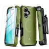 MyBat Pro Maverick Series MagSafe Case w/ Holster and Tempered Glass for Apple iPhone 16 - Army Green - 2 of 4