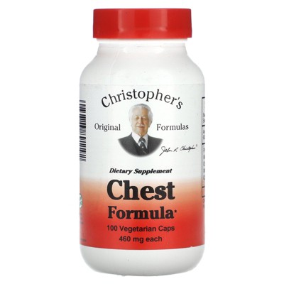 Christopher's Original Formulas Chest Formula, 460 mg, 100 Vegetarian  Caps