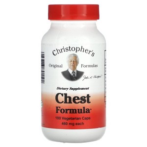 Christopher's Original Formulas Chest Formula, 460 mg, 100 Vegetarian  Caps - 1 of 2
