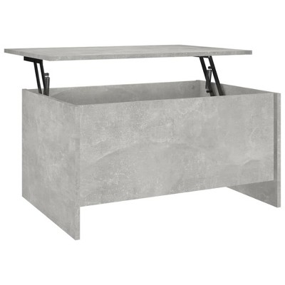vidaXL Coffee Table Concrete Gray 31.5"x21.9"x16.3" Engineered Wood