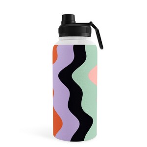 MariaMariaCreative Waves Stripe Multi Water Bottle - Society6 - 1 of 4