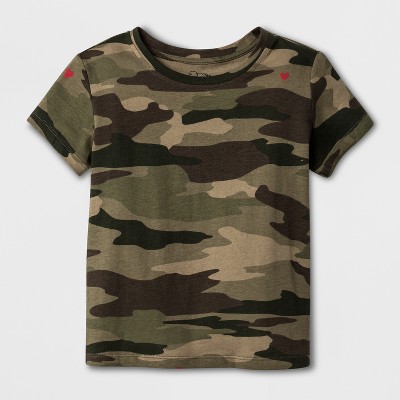 girls camo t shirt