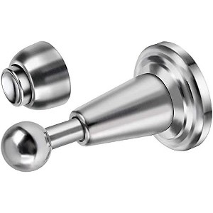 DOMETOUR 2 Pcs Magnetic Door Stopper, Soft-Catch, Wall Mount, Stainless Steel, Brushed Satin Nickel Chrome, for Wide Doors - 1 of 4