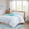 Gracie Mills Athan Metallic Pintuck Duvet Cover Set - 2 of 4