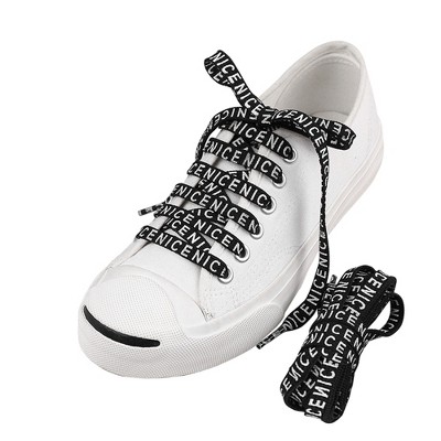 INSPIRE CHIC NICE Flat Fat Shoelaces for Sneakers Hiking Shoes 0.35" 2 Pairs