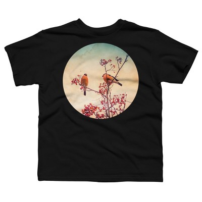 Boy's Design By Humans Bullfinch eat rowan By AnnArtshock T-Shirt