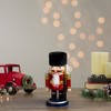 Northlight 7.25" Red and Blue Chubby Wooden Christmas Nutcracker Soldier with Rifle - 2 of 4