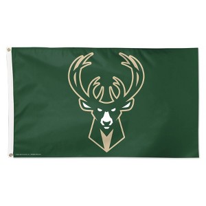 3' x 5' NBA Milwaukee Bucks Deluxe Flag - 1 of 3