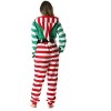 #followme Womens One Piece Christmas Themed Adult Bodysuit Microfleece Hoody Winter Pajamas - 4 of 4