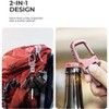 Dexnor Heavy Duty Key Chain Bottle Opener, Carabiner Key Ring Clip Aerospace-grade Stainless Steel Car Key Fob Holder Organizer EDC Keychain - 3 of 3