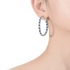 Guili Big Hoop Earrings with Colored Cubic Zirconia in Green, Red, Blue, Gold, Pink, and White, Featuring a Bold Design, Perfect for Statement Looks - 3 of 3