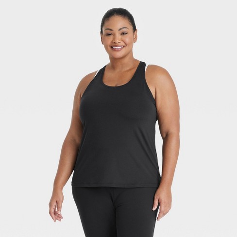 Women's Essential Tank Top - All In Motion™ Black 3x : Target