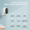 Sense-U Baby Security Camera 2 for Outdoor and Indoor with Night Vision PIR Motion Detection Siren Alarm - White - image 2 of 4