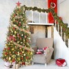 6ft Pre-Lit Artificial Christmas Tree with 450 Warm White Led Lights, Green Xmas Tree with 1838 Branch Tips and Foldable Metal Stand for Christmas - 3 of 4