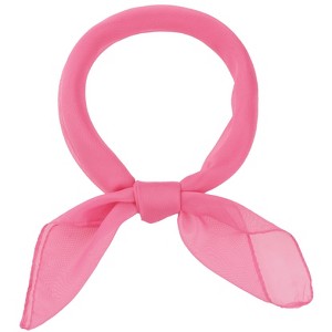 INSPIRE CHIC Women's Solid/Gradient Chiffon Square Soft Sheer Neck Scarves Neckerchief - 1 of 4