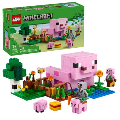 LEGO Minecraft The Baby Pig House Toy Figures and Building Playset 21268