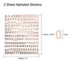 Unique Bargains 3D Small Self-Adhesive Crafts Letters Number Resin Stickers 2 Sheets - 2 of 4