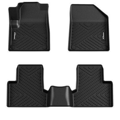 thumbnail image 2 of LEDKINGDOMUS 3PCS All-Weather TPE Floor Mats Liners For 2022-2024 Jeep Grand Cherokee – Black, 3D Fit 2 of 6