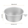 Unique Bargains Aluminum Nonstick Removable Bottom Wedding Birthdays Cake Pan - 2 of 3