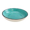Gibson Home Color Speckle 4 Piece 8.25 Inch Multi Color Stoneware Salad Serving Bowl Dish Set, Blue, Yellow, Red, and Turquoise - 4 of 4