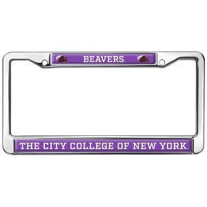City College of New York Mascot Full Size Standard License Plate Metal Frame - 1 of 4