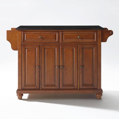 Cambridge Black Granite Top Full Size Kitchen Island/Cart - Crosley