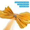 Unique Bargains Mesh Yarn Floating Chair Bands Decoration Stretch Satin Chair Sashes Bows - 3 of 4