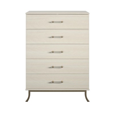 Photo 1 of **parts only** Little Seeds Monarch Hill Clementine White 5 Drawer Dresser, 17.91"D x 35.59"W x 49.53"H
